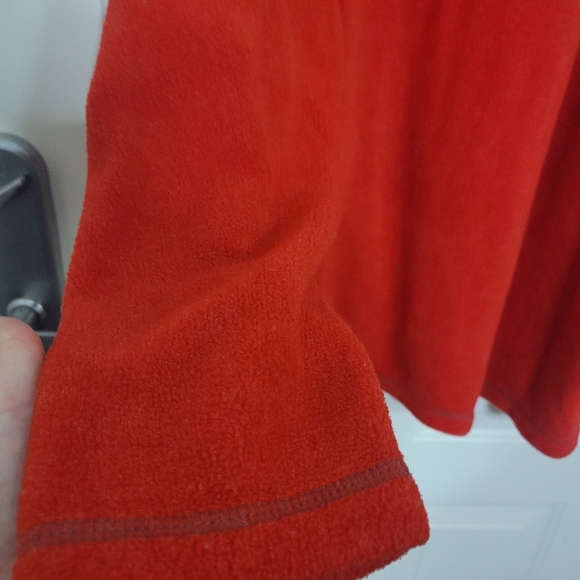 Basic Edition Red Christmas Sweater Cowl Neck Snowflake Print Size 2X - Picture 5 of 6